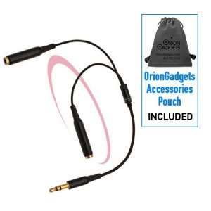  Two Way 3.5 mm Stereo Headphone Splitter (Male to 2 x 