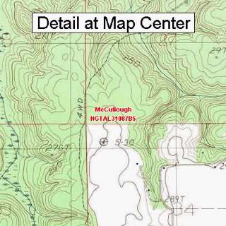  USGS Topographic Quadrangle Map   McCullough, Alabama 