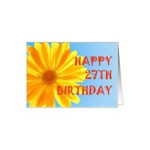    Happy yellow flower card for a 27 year old Card: Toys & Games