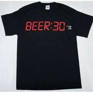  BEER:30 Beer Drinking Time Funny Joke Tee Shirt T Shirt L 
