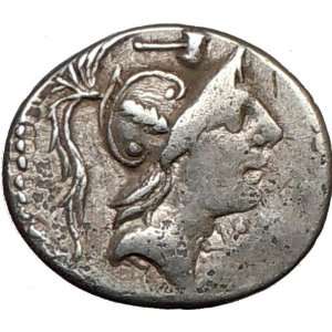   Republic C. Malleolus MARS & WARRIOR HERO 96BC Ancient Silver Coin