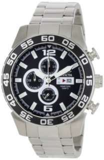   1012 Collection Chronograph Black Dial Stainless Steel Watch 1012