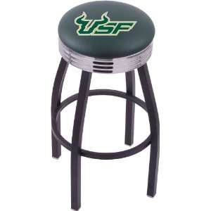  University of South Florida Steel Stool with 2.5 Ribbed 