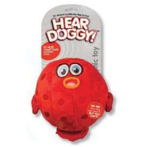   Doggy Small Red Blow Fish Ultrasonic Plush Dog Toy 