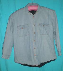 Highland Outfitters 100% Cotton Jacket/Shirt Poly fleece Lined sz XL C 