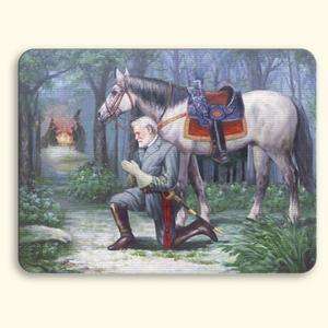 ROBERT E Lee Praying Lenticular Magnet w/ Traveler NEW  