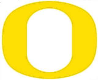 University of Oregon   O   Large Decal   Yellow  