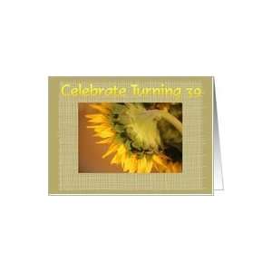  39th Birthday, sunflower Card Toys & Games