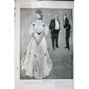  1906 Macdonald Drawing Young Man Woman Romance Dance: Home 