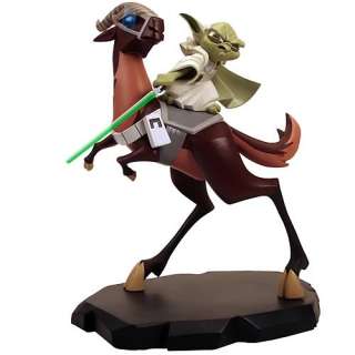 Yoda on Kybuck Animated Clone Wars Maquette by Gentle Giant
