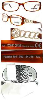 299 Roberto Cavalli Eyeglasses RC0494/V Gold Fucsite 664689448937 