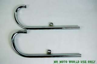   Chromed exhaust pipes 24P M1/M1M SV Flat Head (MH NUMBER:02 0061
