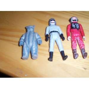  3 Star Wars vintage 1984 At St driver, Teebo ewok, B wing 