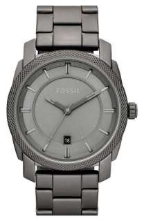New Fossil FS4705 Machine Grey Bracelet Mens Watch in Original Box 