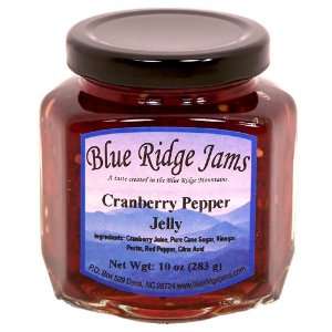 Blue Ridge Jams Cranberry Pepper Jelly, Set of 3 (10 oz Jars)  