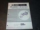 1968 OMC OUTBOARD MOTOR 120 HP PARTS MANUAL
