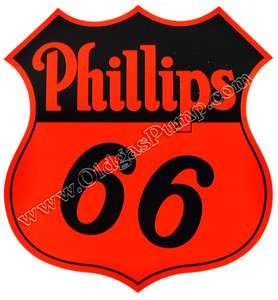 PHILLIPS 66 GASOLINE DIE CUT 10 VINYL GAS & OIL PUMP DECAL DC 123 