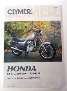 Honda CX500 GL500 GL650 78 83 Clymer Service Manual New  