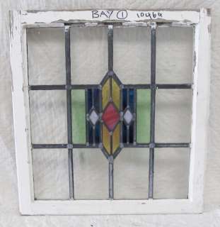 Antique Stained Glass Window 5 color Craftsman Style  