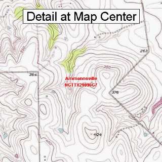  USGS Topographic Quadrangle Map   Ammannsville, Texas 