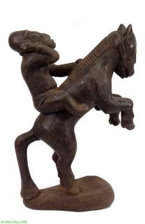 Yoruba Rider on Horse /Equestrian Figure African  