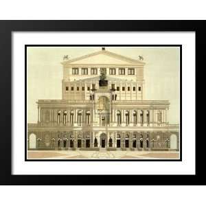 Andras Kaldor Hoppen Framed and Double Matted 33x41 Staatsoper 