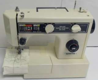 White Deluxe Super Strech Zig Zag 1620 Sewing Machine  