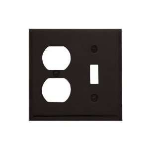 Baldwin 4762.112.CD Classic Square Beveled Edge Duplex with Single 