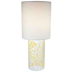   Farm, Inc R149514 Scissors Table Lamp , Color:White with Yellow Green