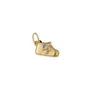  18K Yellow Gold Baby Booty Charm Jewelry