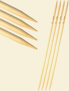 pcs 8 Bamboo Double Point Knitting Needles 0 9  