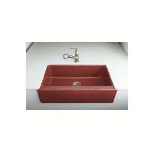  Kohler K 6546 4U Dickinson Kitchen Sink, Roussillon Red 