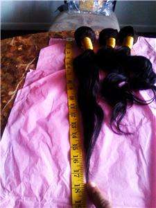 Malaysian Hair 100% Remy Virgin three bundles 18 inches color 1b 