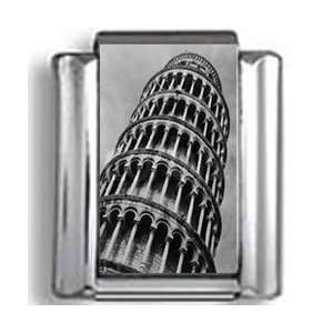  Leaning Tower of Pisa Photo Italian Charm: Jewelry