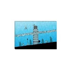  Leaning Tower of Pisa Cartoon Children Art Canvas Giclee 