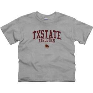  Texas State Bobcats Youth Athletics T Shirt   Ash: Sports 