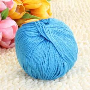  1 Skein Ball Soft Blue Knitting Yarn 50g For Baby Arts 