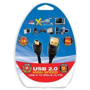 Xtreme 93306 6 Feet 5 Pin USB A to USB Mini B: Electronics