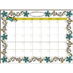   Pops WPE96833 Dry Erase Peel & Stick Dry Erase Monthly Calendar, Anya