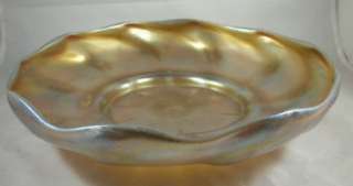 Antique Tiffany Favrile Iridescent Art Glass Fruit Bowl  