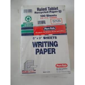   Tablet, Recycled Paper, 52125, 6 x 9, Made in USA: Office Products