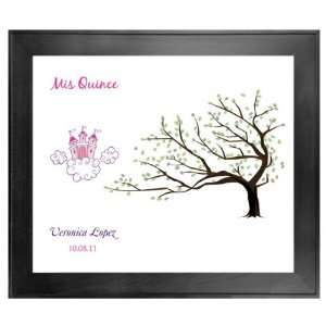  Quinceanera Guest Book Tree # 3 Castle Cloud 20x24 For 