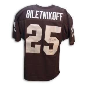  Fred Biletnikoff Oakland Raiders Autographed Throwback 
