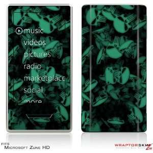  Zune HD Skin   Skulls Confetti Seafoam Green by 