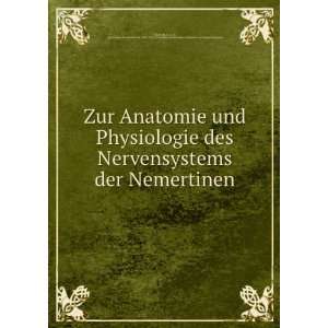  des Nervensystems der Nemertinen A. A. W, (Ambrosius Arnold 