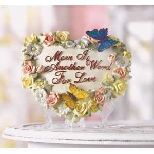 Mom is Another Word for Love Table Plaque:  Home & Kitchen