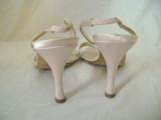 Pink Jimmy Choo Flower Shoes Sequin Heel slingback 36  
