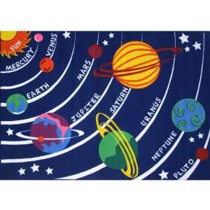  Solar System Kids Rug   Size 5ft 3in x 7ft 6in Furniture & Decor