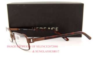   New VERSACE Eyeglasses Frames 1181 1269 BROWN for Men 100% Authentic