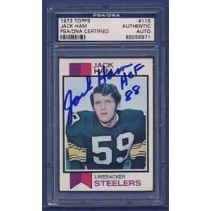  Signed Ham Picture   1973 Topps #115 Card PSA DNA: Sports 